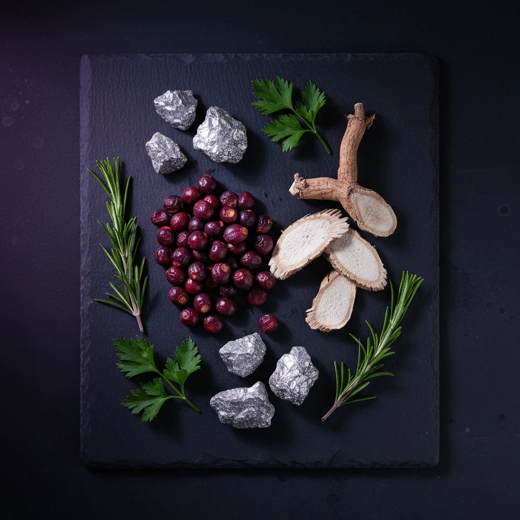 Naturliga ingredienser: sågpalmettofrukter, ashwagandharot och zink - råvaror i Alpha Drive